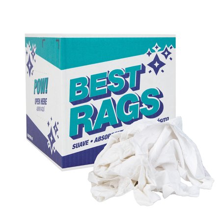 Monarch Sheet Reclaimed Rags - White - 5 lb Box R1-W39-5